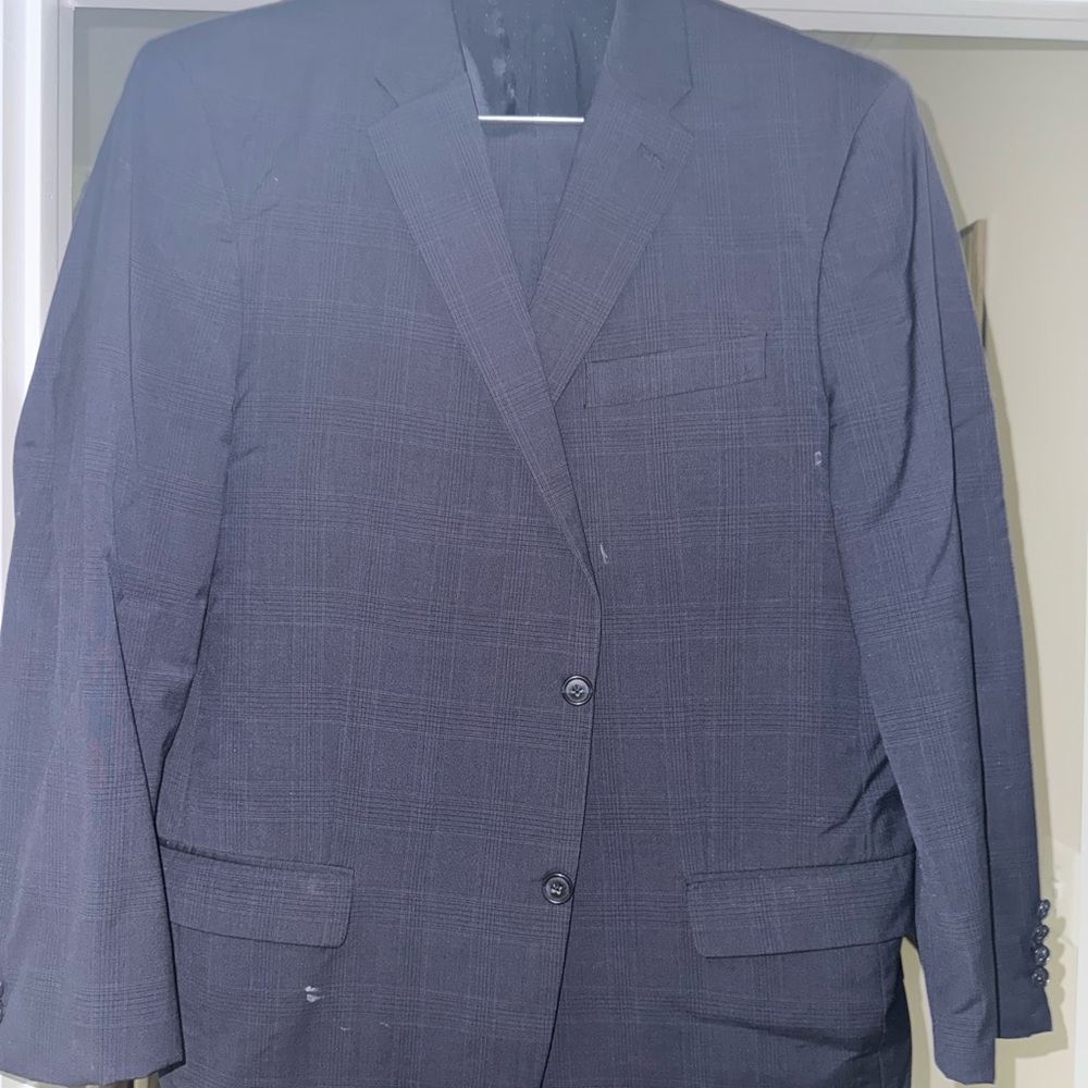 Calvin Klein Collection Navy Blue Suit with Pants